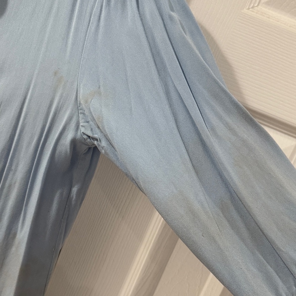 Sleeper Light Blue Ruffle Pajama Set - image 6